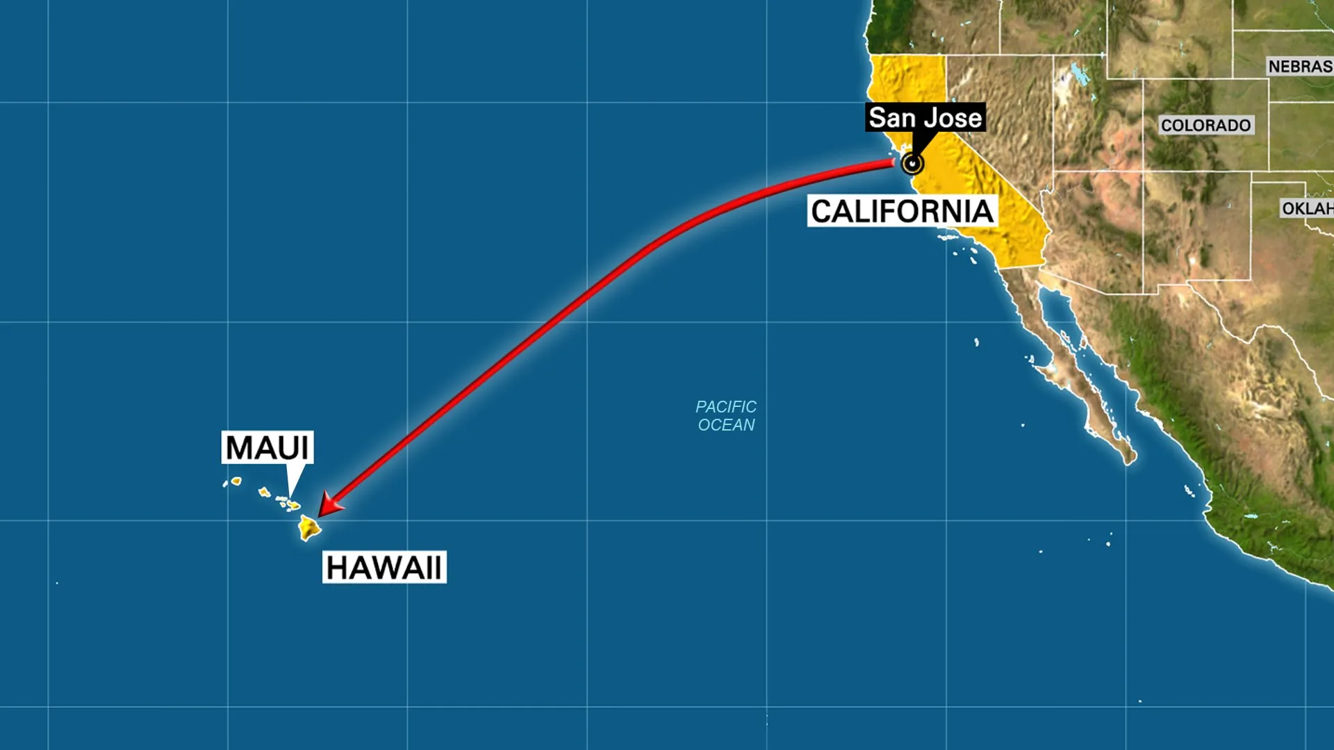 how long is a flight from california to hawaii